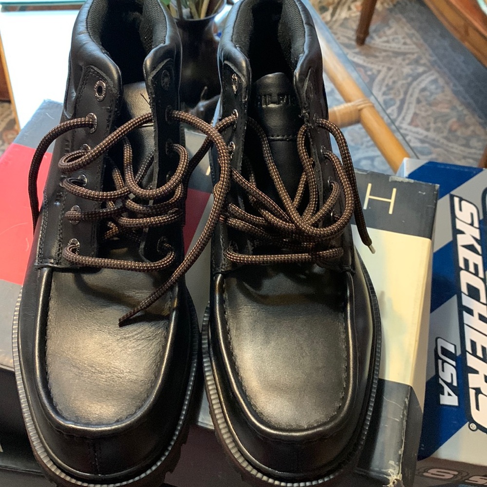 Tommy Hilfiger leather ankle Mens boot